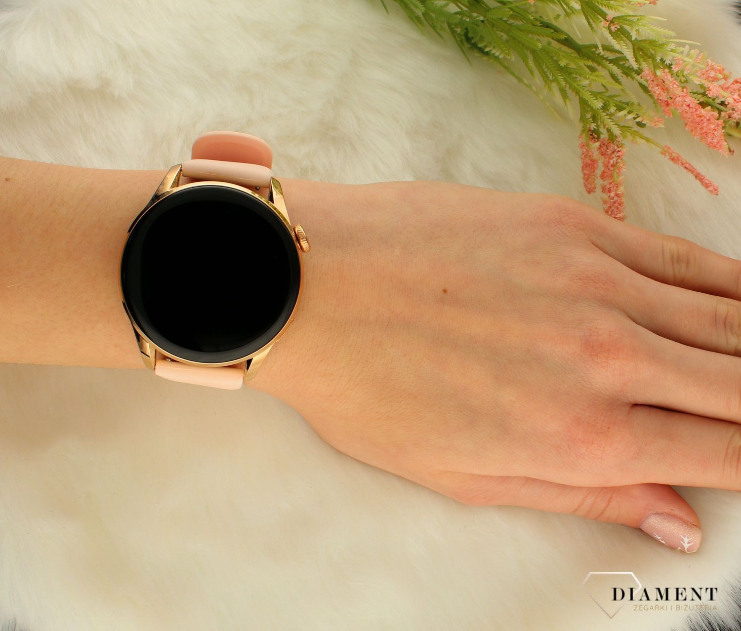 Zegarek Smartwatch damski HC3 w zestawie z bransoletą.jpg